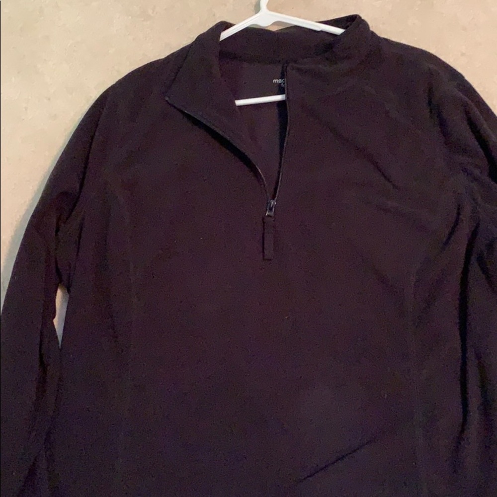 Fleece pull over with half zipper